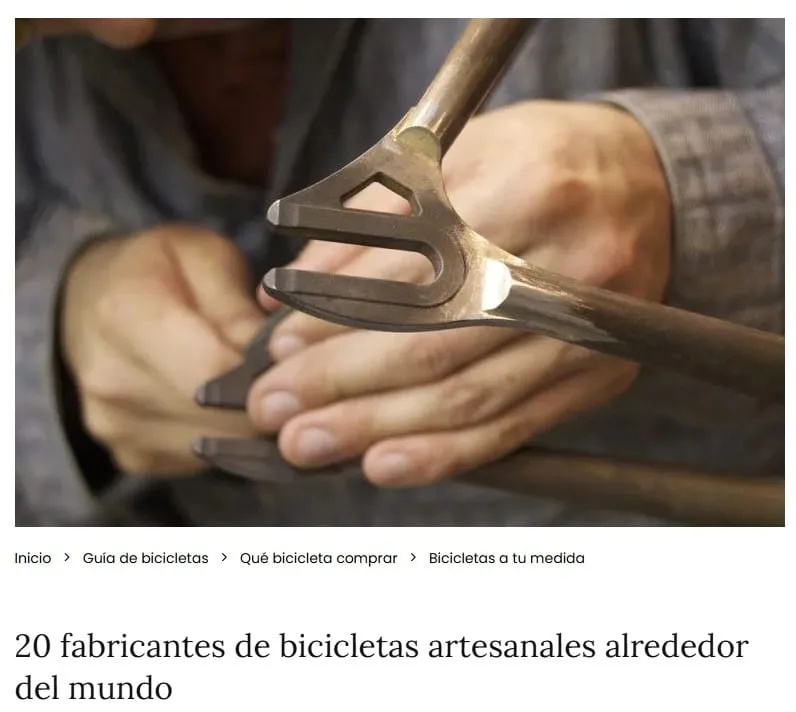 20 fabricantes de bicicletas artesanales alrededor del mundo