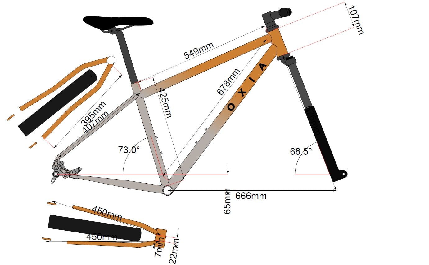 Geometry of a custom MTB