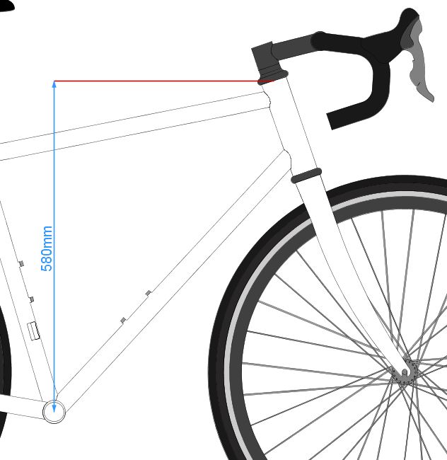 What the stack of a bicycle is