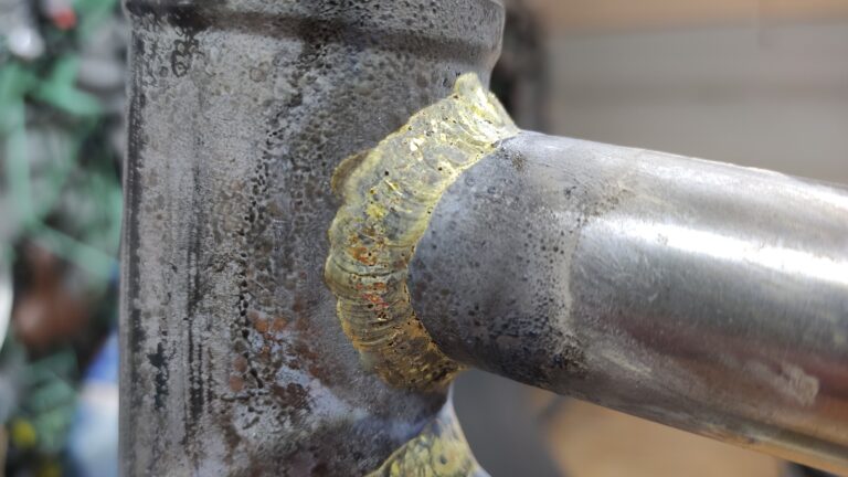 Soldadura fillet brazing en una bicicleta